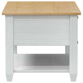 Couchtisch Weiß 85 x 50 x 45 cm Massives Kiefernholz