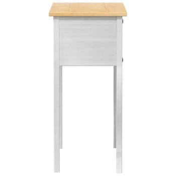 Konsolentisch Weiß 73 x 35 x 73 cm Massives Kiefernholz