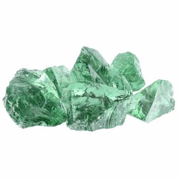 Gartensteine Hellgrün 12 cm Glas