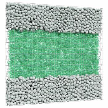 Gartensteine Hellgrün 12 cm Glas