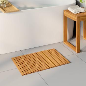 ARDEBO.de - Badematte Natur 60 x 40 cm Massivholz Akazie