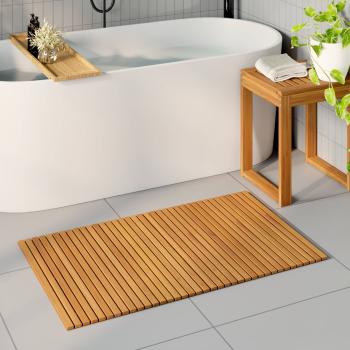 ARDEBO.de - Badematte Natur 100 x 60 cm Massivholz Akazie
