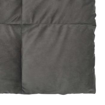 Ganzjahresbettdecke Gepolstert Hellgrau 220 x 240 cm Mikrofaser