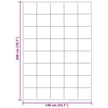 Ganzjahresbettdecke Gepolstert Rosa 140 x 200 cm Mikrofaser