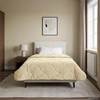 Ganzjahresbettdecke Gepolstert Creme 135 x 220 cm