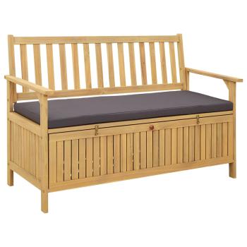 ARDEBO.de - Garten-Aufbewahrungsbank 2 -Seater 120 x 63 x 84 cm Rechteckig
