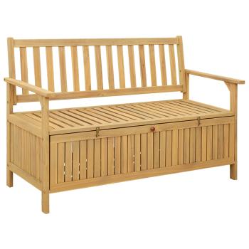 ARDEBO.de - Garten-Aufbewahrungsbank 2 -Seater 120 x 63 x 84 cm Rechteckig
