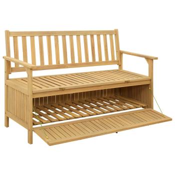 Garten-Aufbewahrungsbank 2 -Seater 120 x 63 x 84 cm Rechteckig