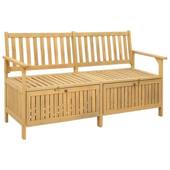 ARDEBO.de - Garten-Aufbewahrungsbank 2 -Seater 148 x 63 x 84 cm Rechteckig