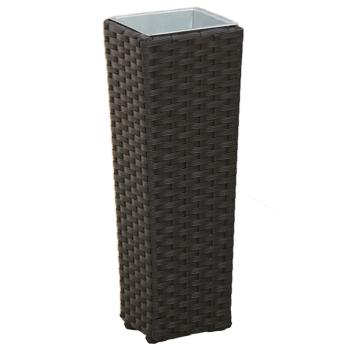 Set für Outdoor 3 stk. Schwarz 30 x 30 x 80 cm Metall
