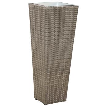 Set für Outdoor 3 stk. Grau 30 x 30 x 80 cm Metall
