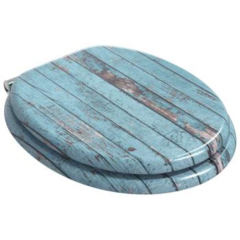Toilettensitz Blau 44 x 38 cm Holzwerkstoff