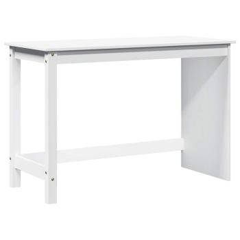 Schreibtisch Weiß 112 x 50 x 75 cm Massivholz Kiefer