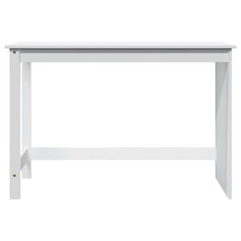 Schreibtisch Weiß 112 x 50 x 75 cm Massivholz Kiefer
