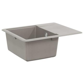 Waschbecken 80% Quarz und 20% Harz 560 x 460 mm Grau