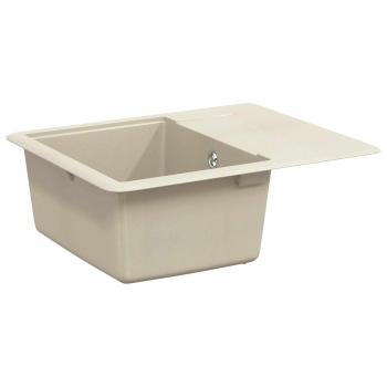 Waschbecken 80% Quarz und 20% Harz 560 x 460 mm Beige