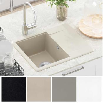Waschbecken 80% Quarz und 20% Harz 560 x 460 mm Beige
