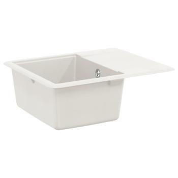 Waschbecken 80% Quarz und 20% Harz 560 x 460 mm Weiß