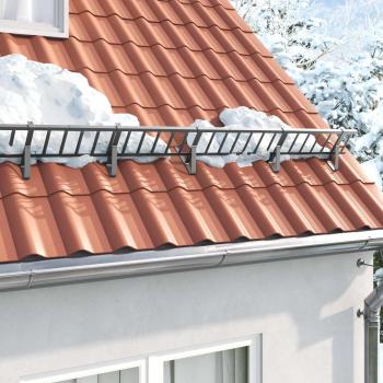 ARDEBO.de - Schneefanggitter Anthrazit 1200 x 2,5 x 20 cm Stahl