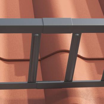 Schneefanggitter Anthrazit 1200 x 2,5 x 20 cm Stahl
