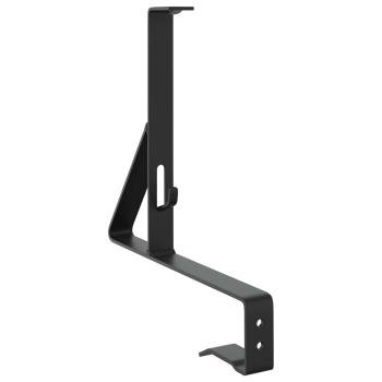 Schneewächter Unterstützung 6 Stk. Schwarz 29,5 x 3 x 34,5 cm