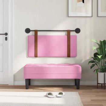 Hängendes Kopfteil Rosa Antikes PU