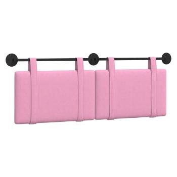 Hängendes Kopfteil Rosa Stoff