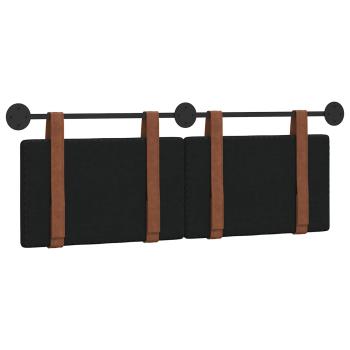 Hängevorderseite Uni Schwarz 130 x 55 x 5 cm Antikes PU