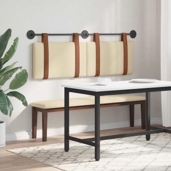 Hängevorderseite Wandmontiert Creme 130 x 55 x 5 cm Antikes PU