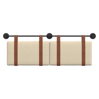 Hängevorderseite Wandmontiert Creme 130 x 55 x 5 cm Antikes PU