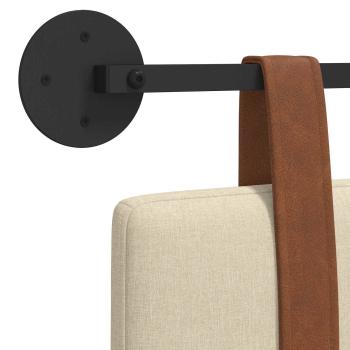Hängevorderseite Wandmontiert Creme 130 x 55 x 5 cm Antikes PU