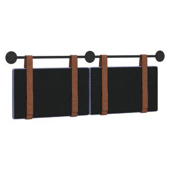 Hängevorderseite Uni Jeans blau 130 x 55 x 5 cm Antikes PU