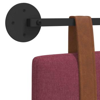 Hängevorderseite Uni Weinrot 150 x 55 x 5 cm Antikes PU