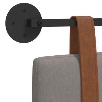 Hängevorderseite Wandmontiert Taupe 150 x 55 x 5 cm Antikes PU