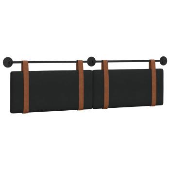 Hängevorderseite Uni Schwarz 190 x 55 x 5 cm Antikes PU
