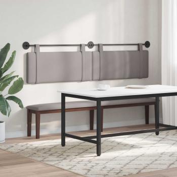 Hängendes Kopfteil Taupe Stoff