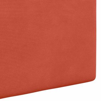 Hängendes Kopfteil Rot-Orange Cordstoff