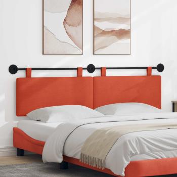 ARDEBO.de - Hängendes Kopfteil Rot-Orange Cordstoff