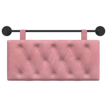 Hängendes Kopfteil Rosa Samt