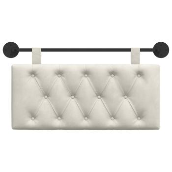 Hängendes Kopfteil Mit LED Licht Creme Samt