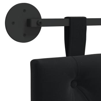 Hängendes Kopfteil Mit LED Licht Schwarz Samt