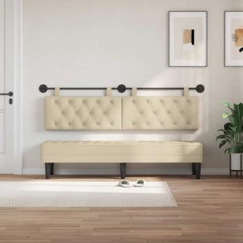 Hängendes Kopfteil Creme Stoff