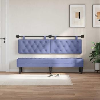 Hängendes Kopfteil Jeans blau Stoff