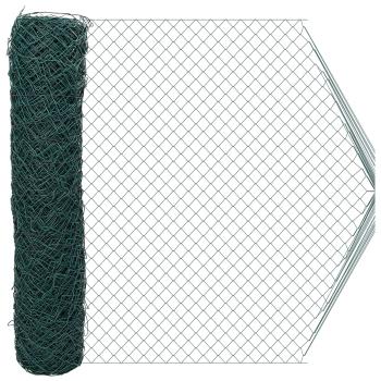 Maschendrahtzaun Grün 2 x 10 m Stahl
