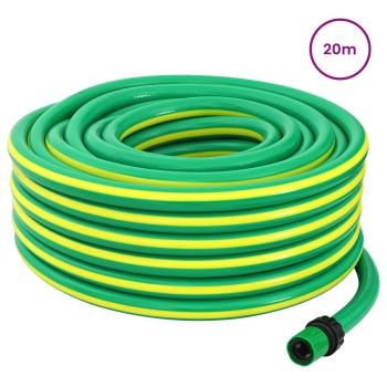 Gartenschlauch 5-lagig Grün und Gelb 12 mm PVC