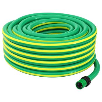 ARDEBO.de - Gartenschlauch 5-lagig Grün und Gelb 3 / 4'' 100 m PVC