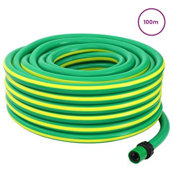 Gartenschlauch 5-lagig Grün und Gelb 3 / 4'' 100 m PVC