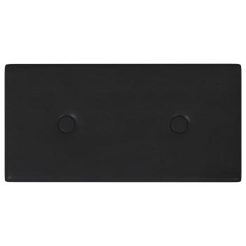 Wandkopfteilen 12 Stk. Schwarz Kunstleder