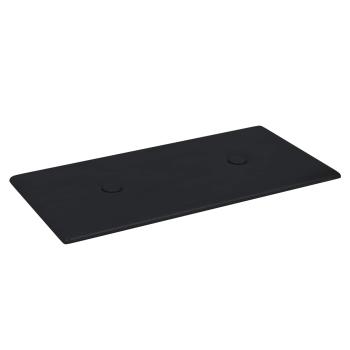 Wandkopfteilen 12 Stk. Schwarz Kunstleder