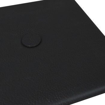 Wandkopfteilen 12 Stk. Schwarz Kunstleder